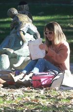 REBECCA GAYHEART at Coldwater Canyon Park in Beverly Hills 12/20/2016