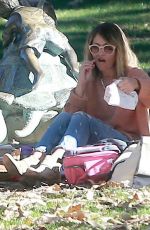 REBECCA GAYHEART at Coldwater Canyon Park in Beverly Hills 12/20/2016