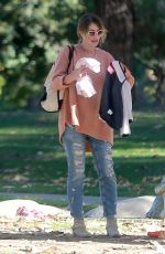REBECCA GAYHEART at Coldwater Canyon Park in Beverly Hills 12/20/2016
