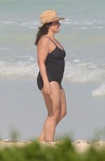 RICKI LAKE in Swimsuit with a Friend on the Beach in Cancun 12/27/2016