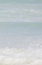 RICKI LAKE in Swimsuit with a Friend on the Beach in Cancun 12/27/2016