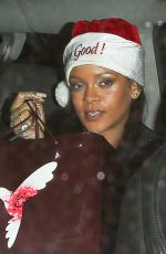 RIHANNA at a Christmas Party at Nice Guy in West Hollywood 12/18/2016