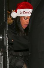 RIHANNA at a Christmas Party at Nice Guy in West Hollywood 12/18/2016