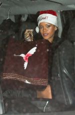 RIHANNA at a Christmas Party at Nice Guy in West Hollywood 12/18/2016