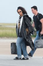 RIHANNA Landing in Barbados on a Private Jet from Los Angeles 12/23/2016