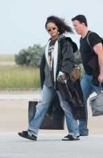 RIHANNA Landing in Barbados on a Private Jet from Los Angeles 12/23/2016