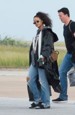 RIHANNA Landing in Barbados on a Private Jet from Los Angeles 12/23/2016