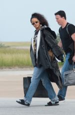 RIHANNA Landing in Barbados on a Private Jet from Los Angeles 12/23/2016