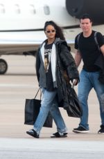 RIHANNA Landing in Barbados on a Private Jet from Los Angeles 12/23/2016