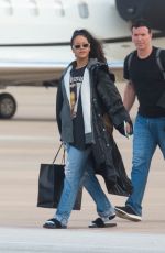 RIHANNA Landing in Barbados on a Private Jet from Los Angeles 12/23/2016