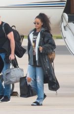 RIHANNA Landing in Barbados on a Private Jet from Los Angeles 12/23/2016