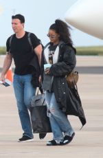 RIHANNA Landing in Barbados on a Private Jet from Los Angeles 12/23/2016