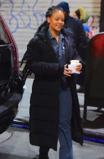 RIHANNA on the Set of 