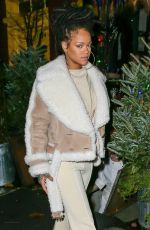 RIHANNA Out in New York 12/06/2016