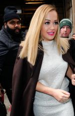 RITA ORA Arrives at SiriusXM Studios in New York 12/08/2016