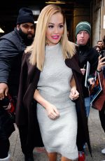 RITA ORA Arrives at SiriusXM Studios in New York 12/08/2016