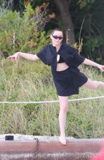 ROSE MCGOWAN on the Set of a Photoshoot in Miami 12/05/2016