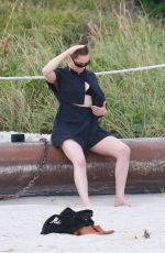 ROSE MCGOWAN on the Set of a Photoshoot in Miami 12/05/2016