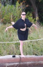 ROSE MCGOWAN on the Set of a Photoshoot in Miami 12/05/2016