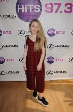 SABRINA CARPENTER at 97.3 Radio Studio in Fort Lauderdale 12/19/2016