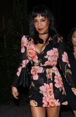 SANAA LATHAN at Delilah Nightclub in West Hollywood 12/09/2016