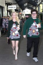 SARA BARRETT Out Shopping with Boyfriend in Burbank 12/03/2016