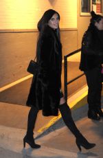 SARA SAMPAIO Leaves AOL Studios in New York 12/05/2016