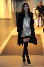 SARA SAMPAIO Leaves AOL Studios in New York 12/05/2016