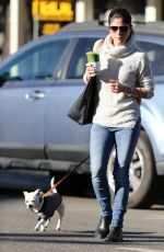 SELMA BLAIR Walks Her Dog Out in Sherman Oaks 11/30/2016