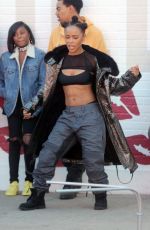 SERAYAH MCNEILL on the Set of Her New Music Video in West Hollywood 12/18/2016