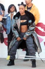 SERAYAH MCNEILL on the Set of Her New Music Video in West Hollywood 12/18/2016