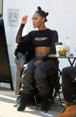 SERAYAH MCNEILL on the Set of Her New Music Video in West Hollywood 12/18/2016
