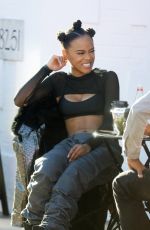 SERAYAH MCNEILL on the Set of Her New Music Video in West Hollywood 12/18/2016