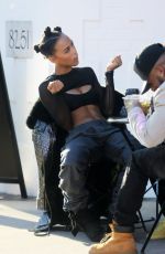 SERAYAH MCNEILL on the Set of Her New Music Video in West Hollywood 12/18/2016