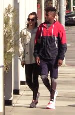 SHANINA SHAIK Out with Her Boyfriend in West Hollywood 12/17/2016