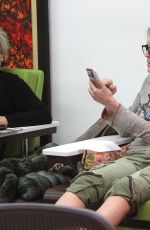 SHARON STONE at a Salon in Beverly Hills 12/06/2016