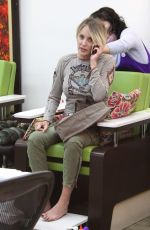 SHARON STONE at a Salon in Beverly Hills 12/06/2016