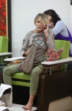 SHARON STONE at a Salon in Beverly Hills 12/06/2016