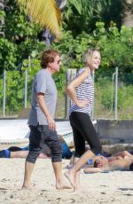 SHARON STONE Out and About in Saint Barthelemy 12/01/2016