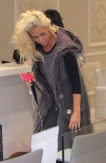 SHAUNA SAND Walks Her Dog Out in Beverly Hills 12/08/2016
