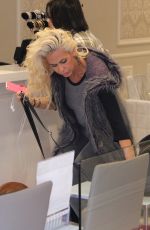 SHAUNA SAND Walks Her Dog Out in Beverly Hills 12/08/2016