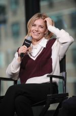 SIENNA MILLER at AOL Build Speaker Series in New York 12/13/2016