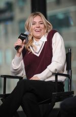 SIENNA MILLER at AOL Build Speaker Series in New York 12/13/2016