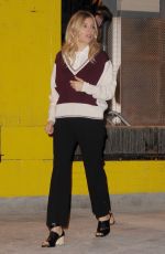 SIENNA MILLER Leaves AOL Build Studios in New York 12/13/2016