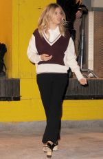 SIENNA MILLER Leaves AOL Build Studios in New York 12/13/2016