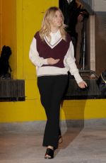 SIENNA MILLER Leaves AOL Build Studios in New York 12/13/2016