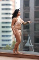 SOPHIE KASAEI in Bikini at Rooftop Pool in Dubai 12/17/2016