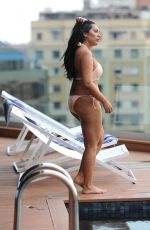SOPHIE KASAEI in Bikini at Rooftop Pool in Dubai 12/17/2016