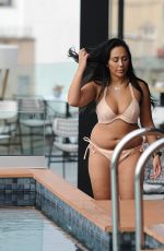SOPHIE KASAEI in Bikini at Rooftop Pool in Dubai 12/17/2016