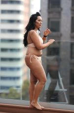 SOPHIE KASAEI in Bikini at Rooftop Pool in Dubai 12/17/2016